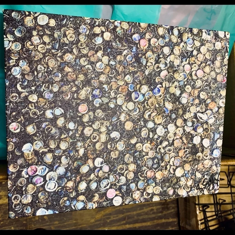 11x14 Original Signed Print on Canvas “Bottlecaps”
